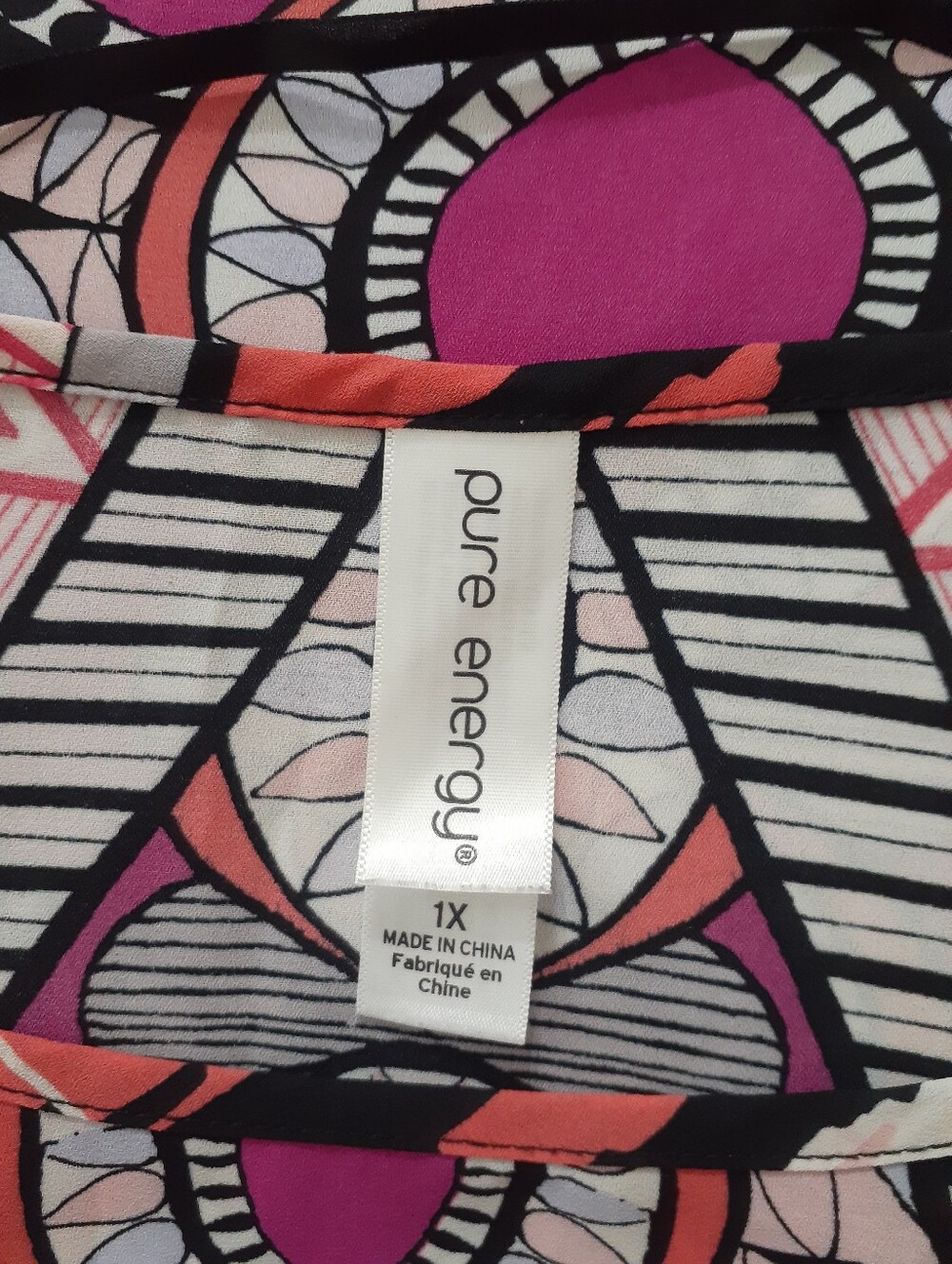 Pure Energy colorful lightweight poncho blouse - Picture 2 of 5